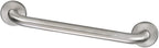 Design House Commercial Safety Grab Bar for Bathtubs and Showers - 24-inch Polished Stainless Steel Handicap Grab Bar, Design House 514067