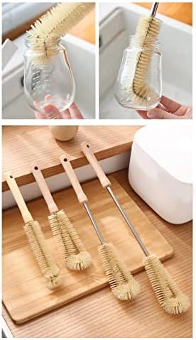 2 Pcs Bottle Brush, Flexible Brush Handle, Brush Head, Reusable Clean Brush, for Most Bottles Clean (30cm Narrow)