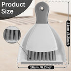 Portable Table Top Cleaning Brush and Dustpan Set,Mini Dustpan and Brush Set,Dining Table Crumb Sweeper with Soft Bristle Multipurpose Desktop