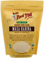 Bob's Red Mill Organic Masa Harina Flour, 24oz (Pack of 4) - Non GMO, Vegan, Kosher
