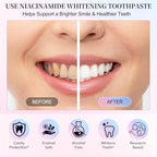 Niacinamide Whitening Toothpaste,Gum Repair, Effectively Whitens Teeth, Protects Tooth Enamel, Effectively Whitens Teeth, Protects Tooth Enamel,Freshens Breath 24 Hours (2 Pack)