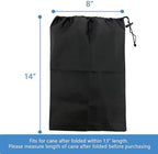 Folding Cane Storage Bag, Walking Sticks Organizer Pouch Travel Case for Elderly Disabled, Easy Carry, 14" L (Not Include Cane)