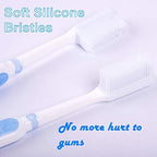 Silicone Bristles Toothbrush 2 Pack - Effective Manual Toothbrush