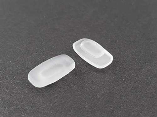 Eye Lover 3 Pair of Replacement Square Premium Grade Soft Silicone - Rectangle Shaped Slide/Push-in Nose Pads by Ink Trendz