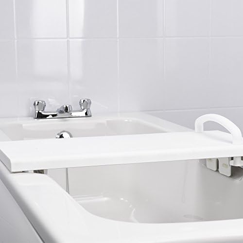 NRS Healthcare Myco Adjustable Bath/Shower Board, 66-76 cm with Handle
