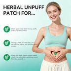 Unpuff Patches - Wellness Patch with Dandelion, Fennel, Artichoke, Ginger & Turmeric - Natural Herbal Support for Bloating, Water Retention & Digestive Support - 30 Vegan Patches