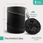 Mavoro 1 Pack, 1 Gallon Car Trash Can | Waterproof Collapsible Pop-Up Car Bin (1 Pack, 1 gal)