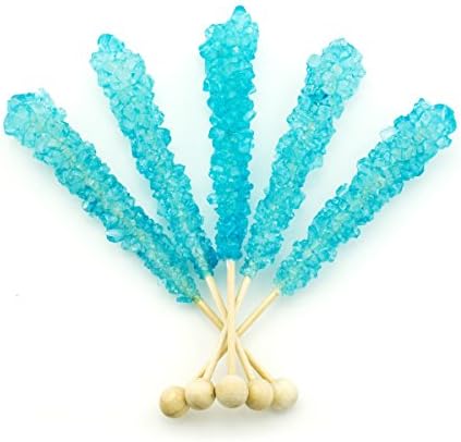 Boone's Mill | Rock Crystal Candy Sticks | Blue Blueberry | 36 Sticks