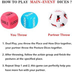 Romantic Naughty Dice Set for Adults Games, Date Night Dice Couples Gift, Fun Night Dating Games for Adult, Love Dice, Valentines Day Gifts for Her Him Men Women Anniversary Couples 6YTA12
