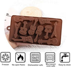 2Pcs Guitar Molds Music Instruments Silicone Chocolate Mold For Chocolate Candy