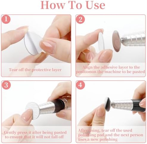 72Pcs Sanding Paper Discs and 25mm Metal Nail Drill Bit Replacement Sandpaper Disk, Foot File for Dead Skin Foot Callus Remover for Manicure Pedicure Supplies Tools(80#150#240# Grits)