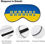 Ukraine Ukrainian Flag Eye Masks for Sleep with Elastic Strap Soft Eyes Cover Eyeshade for Night Sleeping Travel