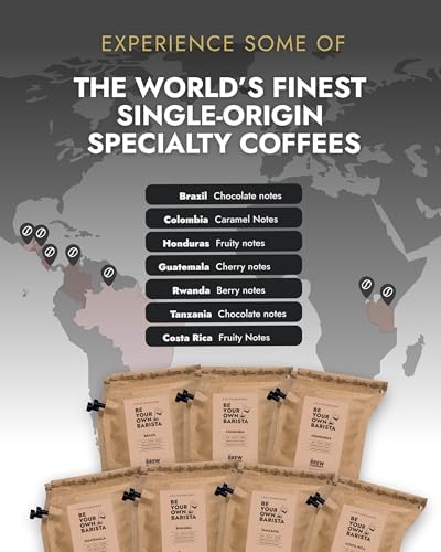 Gourmet Birthday Coffee Gift Set for Men & Women - 14 World's Finest Single Origin Specialty & Organic Coffees in Innovative Brewers | Sampler Box for Coffee Lover to Brew & Enjoy Anytime, Anywhere