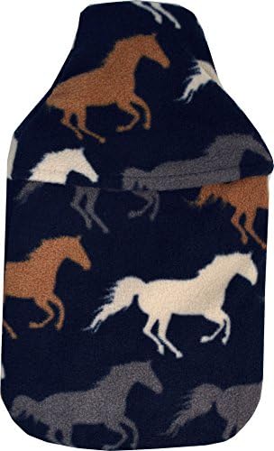 Vagabond Bags Ltd Horses 2 Litre Hot Water Bottle and Cover 33cm x 21cm Approx