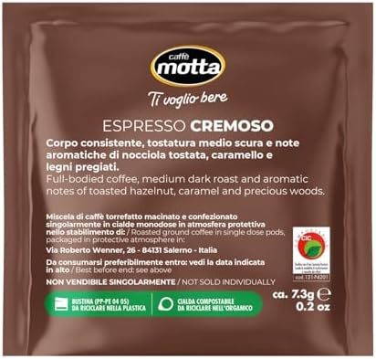 Caffe Motta Espresso ESE Pods 150 Pods - Made in Italy (150 pods)