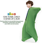 SANHO Dynamic Movement Sensory Body sock, Large,9-12 years old,56''HX28''W,Good for Height:52"-61",Updated Version,Olive Green