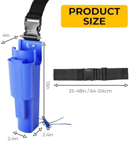 Window Cleaning Side Bucket On a Belt Holster Holds 3 Squeegees and a Washer