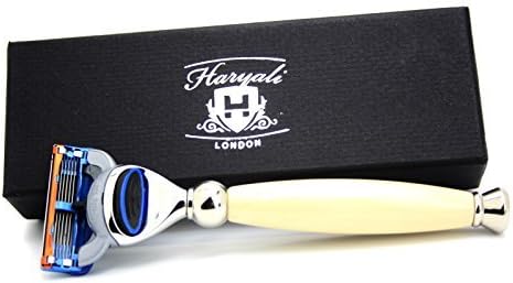 Haryali London 5 Edge Shaving Razor with Beautiful Handle Beard and Mustache Safety Razor for Mens Perfect Shave