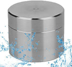 awakentti Stainless Steel Pill Case, Waterproof Pill Storage Box Travel, Larger Capacity, Advanced Protection, Travel Pill Organizer for Storing Daily Pill, Supplement (S)