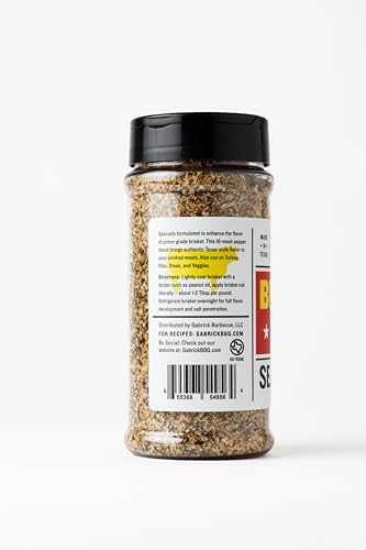 Brisket Rub Seasoning | Gabrick Barbecue | Authentic Texas BBQ Rub | Best Beef Brisket Spice Blend | Smoking & Grilling | 10.3 oz Shaker