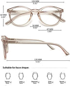 Blue Light Blocking Reading Glasses Round Women Men Spring Hinge Lightweight Computer Reader Eyeglasses Eyewear