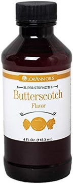 LorAnn Butterscotch SS Flavor, 4 ounce bottle - Includes a threaded Glass Dropper