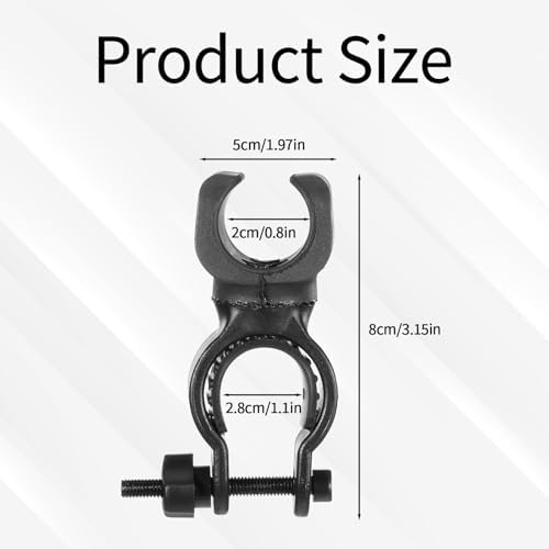 2 Pcs Cane Holder for Walker Wheelchair Walker Universal Walking Stick Holder Accessories Walkers Attachments for Drive Rollator Wheelchairs Electric Scooters