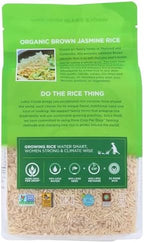 LOTUS FOODS Organic Brown Jasmine Rice, 30 OZ