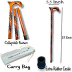 Walking Stick Cane Men Canes Wooden Sticks Handcrafted Best Wood for Mens and Women Senior Fancy Fold able