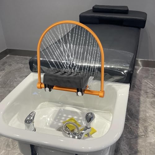 Professional Water Circulation Shampoo Bed Frame Accessories for Salon Barber Shop - Water Circulation Rack Kit Hair Wash Circulation Equipment with Adjustable Rotating Arm and Pillow