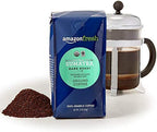 Amazon Fresh Organic Fair Trade Sumatra Ground Coffee, Dark Roast, 12 Ounce