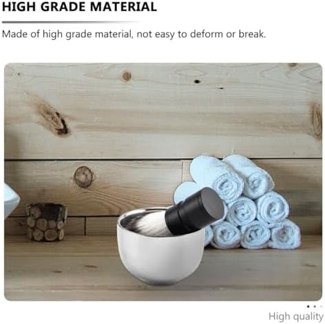 Stainless Steel Shaving Cream Bowl for Men 1pcs Foaming Shave Bowl Household Beard Bubble Container Barber Shaving Accessory