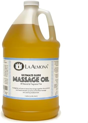 La Almona - Ultimate Glide Massage Oil, 1 Gallon Refill Jug