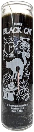 Generic Lucky Black Cat Black Candle