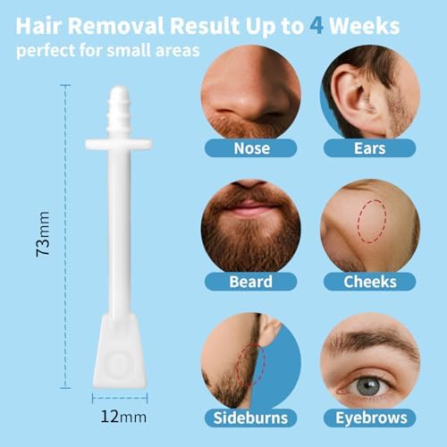Nose Wax Sticks - 50PCS Upgraded Nose Hair Wax Kit for Nasal Ear Hair Removal, Nose Waxing Sticks for Men And Women, Painless and Simple