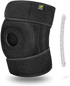 Bracoo Knee Stabilizer Support Brace, Open-Patella Support - Joint Pain Relief for Sprains, Arthritis, MCL, LCL, Sports Injury & Recovery, KP30