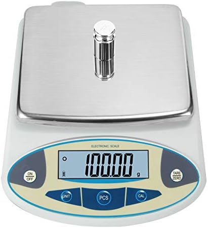 Bonvoisin Lab Scale 5000gx0.01g High Precision Electronic Analytical Balance 0.01g Accuracy Laboratory Precision Digital Scientific Scale (5000g)
