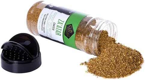 Cerez Pazari Zaatar Mediterranean Seasoning, Premium Grade Zahtar, Natural & Freshly Packed Zatar, Non-GMO, Gluten-Free, No Preservatives, 4.9 oz.