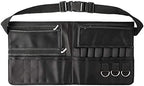 Artist Professional Portable Makeup Brush Waist Bag Case Foldable Fibre Cloth Cosmetic Brush Pouch Holder Multi Pockets with Belt Strap Bag (Brushes Not Included)