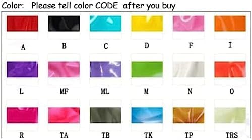 Latex Mini Skirt Women's Latex Rubber Knee A-Line,Photo Color,Medium