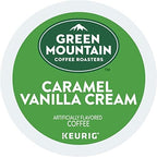 Green Mountain Coffee Roasters Caramel Vanilla Cream Coffee, Keurig Single-Serve K-Cup pods, Light Roast, 96 Count