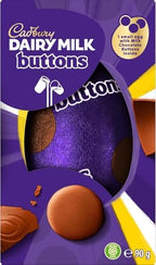 Cadbury Dairy Milk Buttons Easter Egg, Includes 1 Small Egg with Milk Chocolate Buttons Inside, Gift for Easter, 90 g (Pack of 1)