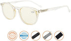 CessBlu Ladies Computer Glasses Round Oval Blue Light Filter Reading Eyeglasses Women
