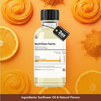 Dolce Flav Natural Orange Extract – 2 Ounce Oil-Soluble Kosher, Sugar-Free, Concentrated Citrus Flavor for Candy, Chocolates & Desserts, Includes Measured Dropper