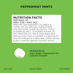 SIMPLY MINTS Natural Peppermint Breath Mints, 6 Pack (180 Pieces), Made With Real Peppermint Oil | Aspartame-Free, Sorbitol-Free, Xylitol-Free, Vegan, Kosher, Non-GMO