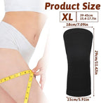 Bamboo Knee Sleeve, Black Bamboo Compression Knee Brace, Elastic Breathable Knees Braces, Thicken Thermal Relieve Knees Pain Leg Pads for Women Men Running Volleyball Cycling Dance(X-Large)