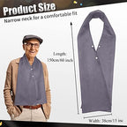 Tarpop Adult Bib Scarf Washable and Reusable Dining Clothing Protector Adult Bib for Elderly Senior Citizens Men Women Eating