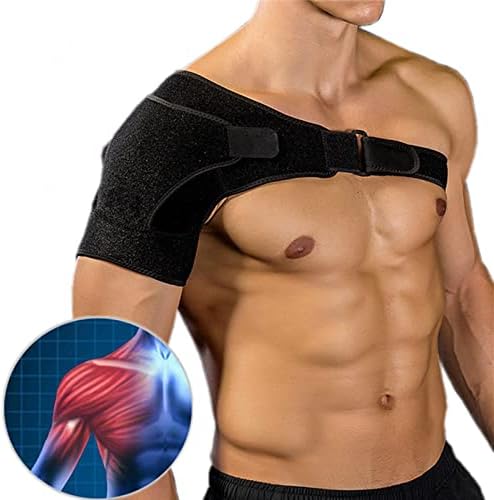 HAPPYNA Adjustable Straps Stabilizer Men Women, Compression Support Wrap Belt, Labrum Tear, Arthritis, Arm Injury Prevention Dislocated Ac Joint, Bursitis, Scapula Tendonitis