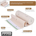 Premium Elastic Bandage Wrap (6” Wide, 6 Pack) - Nexskin Latex Free Athletic/Medical Compression Bandages Hook & Loop Fasteners at Both Ends - Lifetime Washable & Reusable Bandages