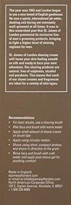 St. James of London Shave Cream Tube